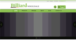 Desktop Screenshot of billiardwholesale.com