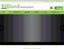 Tablet Screenshot of billiardwholesale.com